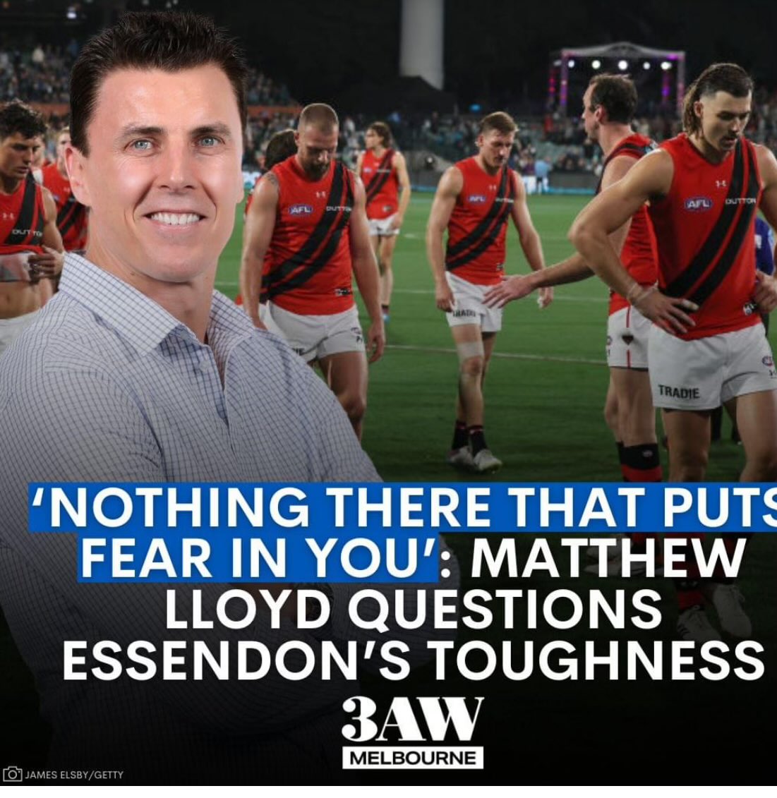 BertyMayes's tweet photo. @MatthewLloyd18 can you define toughness/fear? To me toughness and fearless is putting your head over the footy, or getting to multiple contests to help out your teammates. You can’t play like you guys did in the 2000’s. and that was relatively clean game compared to 80’s. https://t.co/4AYScwjKbR
