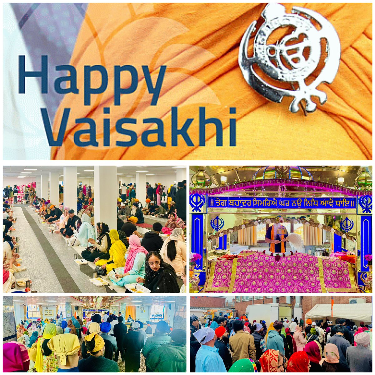 Every joyous blessing to the Khalsa Panth on the auspicious day of #Vaisakhi. Wishing eternal Chardikala to my Sikh brothers and sisters around the world. Feeling so much love from Sangat! Degh Tegh Fateh!🙏💙🧡