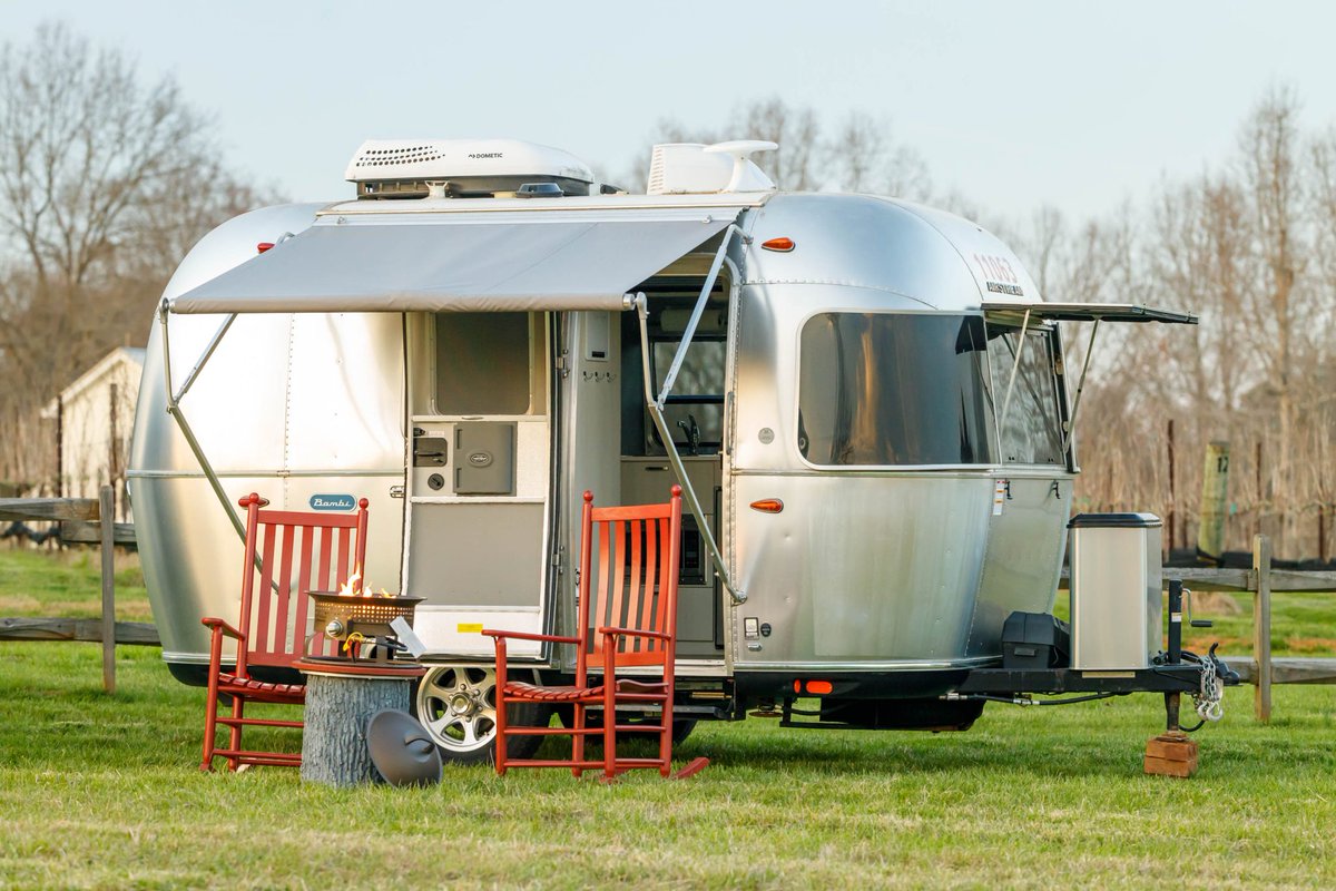 Sold: 2021 Airstream Bambi 16' Travel Trailer for $40,250. bringatrailer.com/listing/2021-a…