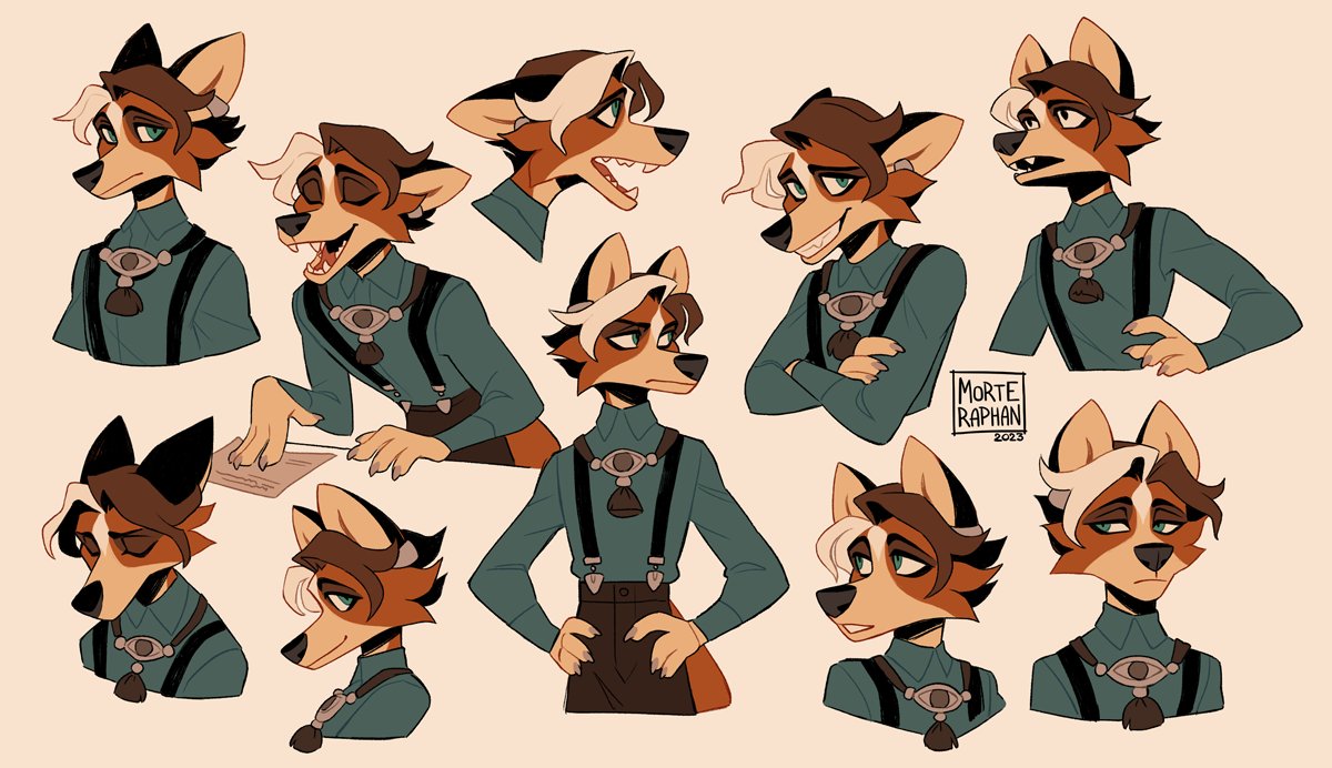 Some old concepts for my OC. 🦊