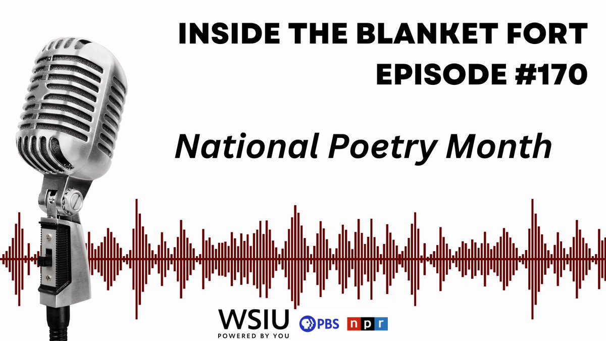 This week on ITBF, we wrap up our National Poetry Month book recommendation list. wsiu.org/2024-04-11/ins… #insidetheblanketfort #radio #radioshow #podcast #poetry