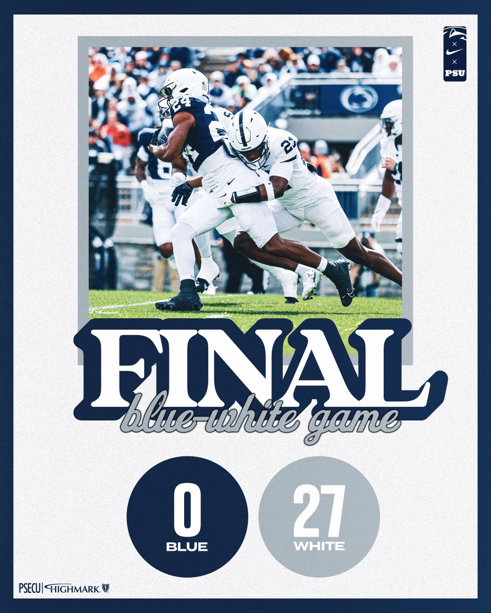 ⚪️⚪️⚪️ Team White takes the cake. Can't wait to see y'all back in Beaver Stadium in the fall! #WeAre | 🔵⚪️