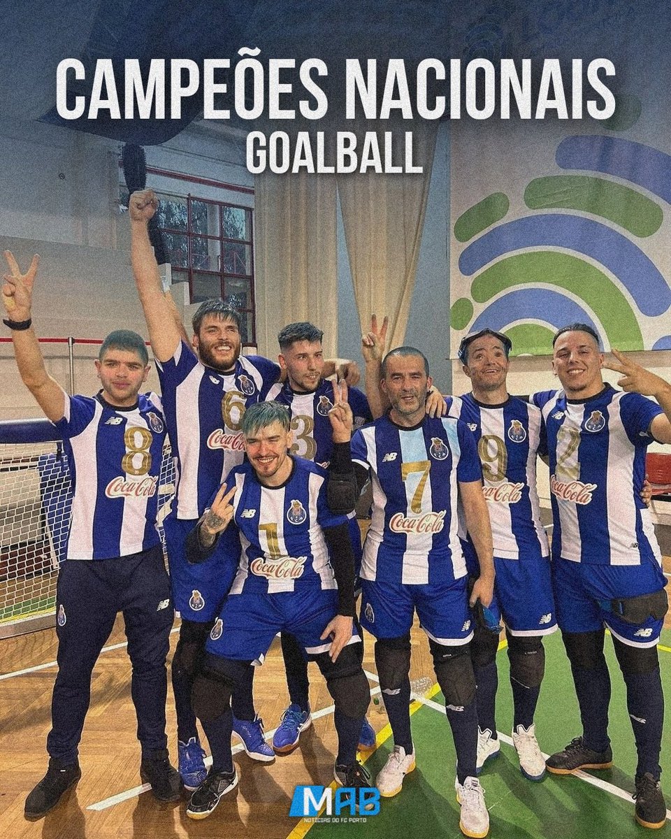 Campeões Nacionais de Goalball 💙🏆

#FCPorto #FCPortoGoalball #Goalball #DesportoAdaptado #AMesmaAmbição #DragõesJuntos #NaçãoPorto #ComoNósUmDeNós #IndomáveisPorNatureza #ImortaisPorDireito #FCPortoSports