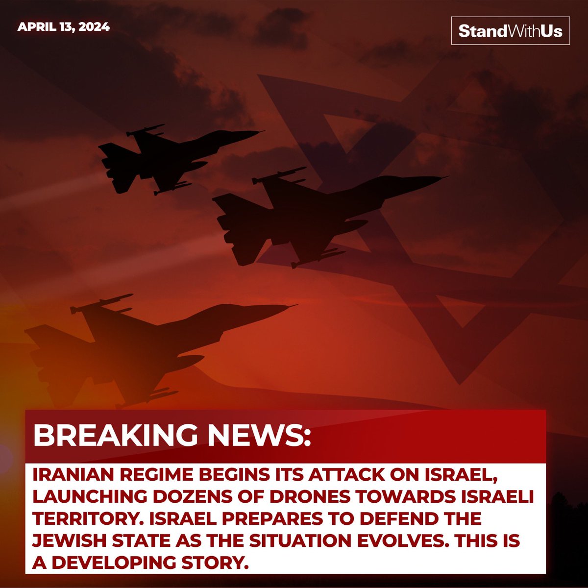 StandWithUs's tweet photo. 🚨BREAKING:

#IsraelUnderAttack https://t.co/eBhxO96Myw