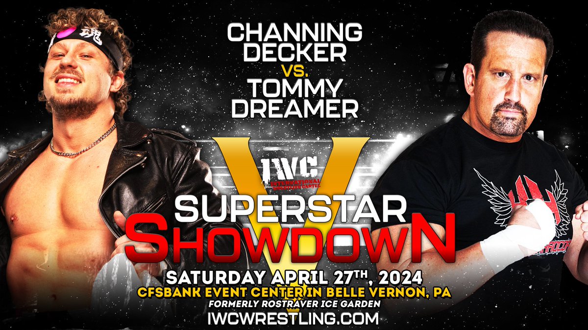 April 27th, see two of the most EXTREME athletes in wrestling go face-to-face! Tickets on sale now at iwcwrestling.ticketleap.com/iwc-superstar-…