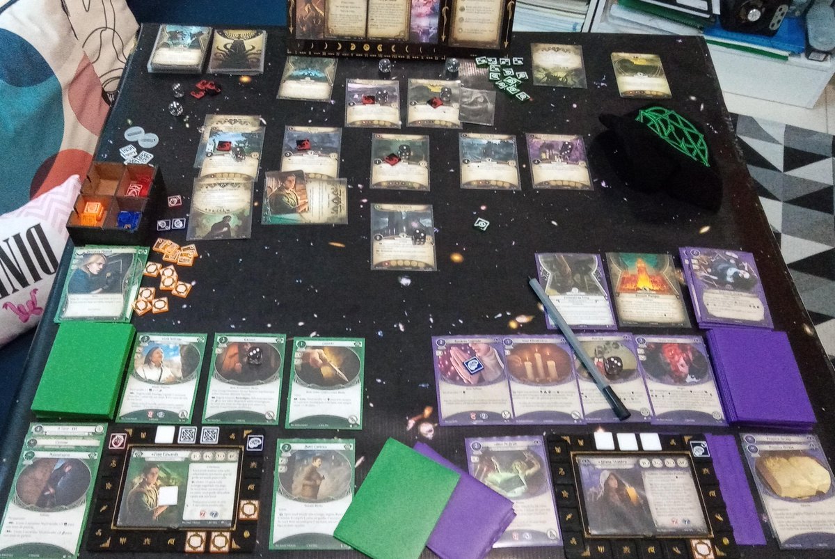 IgorRajatz's tweet photo. SPOILER! Nas Garras do Caos - Círculo Desfeito Cenário 7 - #ArkhamHorrorLCG https://t.co/OkN3zq0JIc