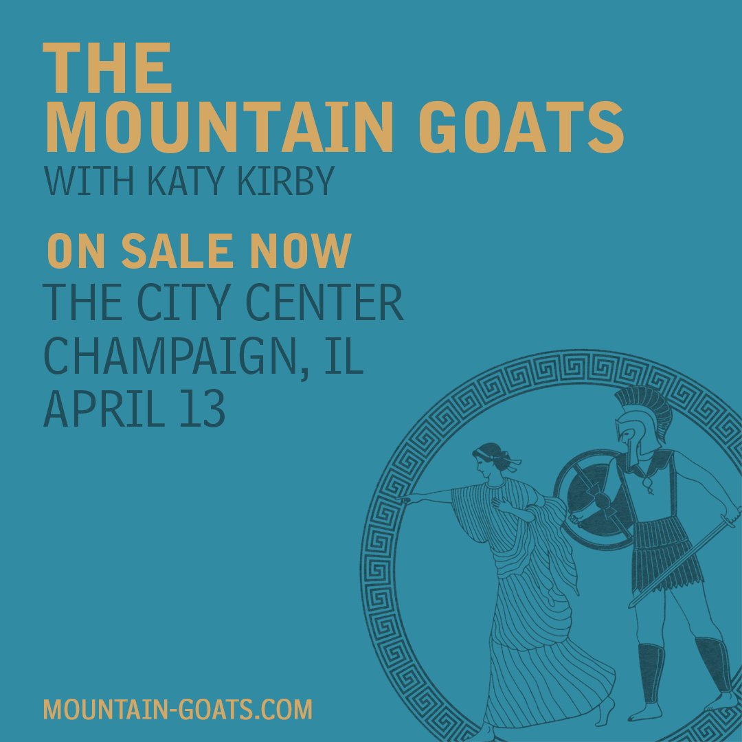 TONIGHT at @citycentercu📍 7:00 pm — doors 8:00 pm — @KatyKirby_ 9:15 pm — @mountain_goats 🎟️available online ⬇️ and at the door🎟️ tr.ee/LaiFDS9cXL