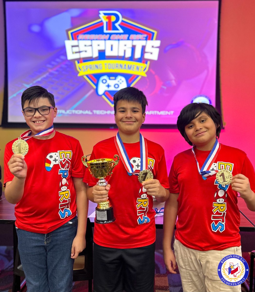 🤩 Join us in congratulating the champions of our first-ever #SuperSmashBros Elementary Esports Tournament, @EdinburgCISD Flores-Zapata Elementary School! #R1Esports