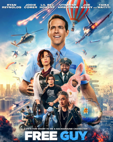 FilmsQuirky's tweet photo. #NowWatching #FilmX 📽️ 🎬
#FreeGuy (2021)
When Guy, a bank teller, learns that he is a non-player character in a bloodthirsty, open-world video game, he goes on to become the hero of the story and takes the responsibility of saving the world.
#RyanReynolds #JodiComer https://t.co/pZpLdMJx03