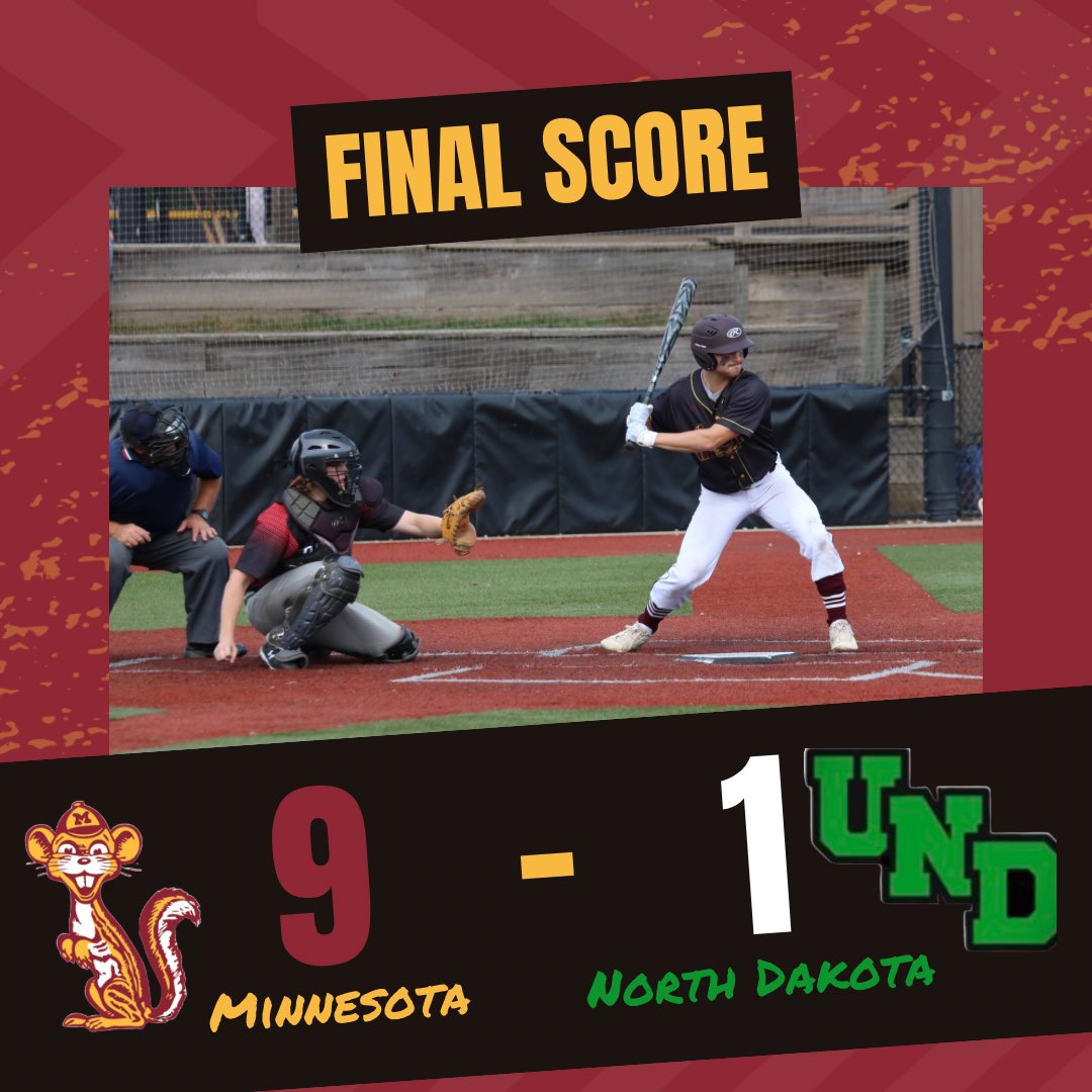 UMNClubBaseball's tweet photo. Gophers take game 1 https://t.co/TGueGBYdNX