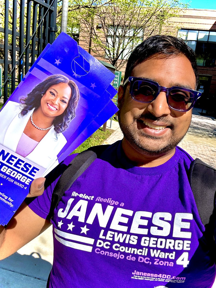 There are just 18 DAYS before voters start receiving their ballots in the mail! I am out today in #Ward4 to ensure that voters know how much of a champion @Janeese4DC is for working families and her leadership in fighting to reverse cuts to child care! #NotMeUS #DCision24
