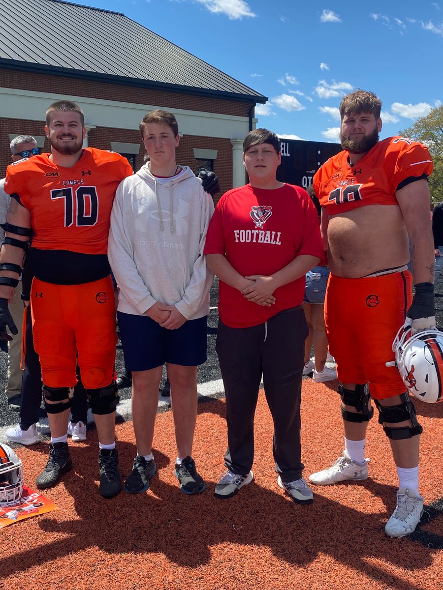 ALAJohnstonFB's tweet photo. Big thanks to @GoCamelsFB for allowing us to be a part of their spring game activities today. Also thanks to @Coach_BHarris for taking the time to speak with me directly about our program. Was a Great Day for ALA! #wewill #alajfootball #SpringGame #campbellfootball https://t.co/beEIlZWSMt