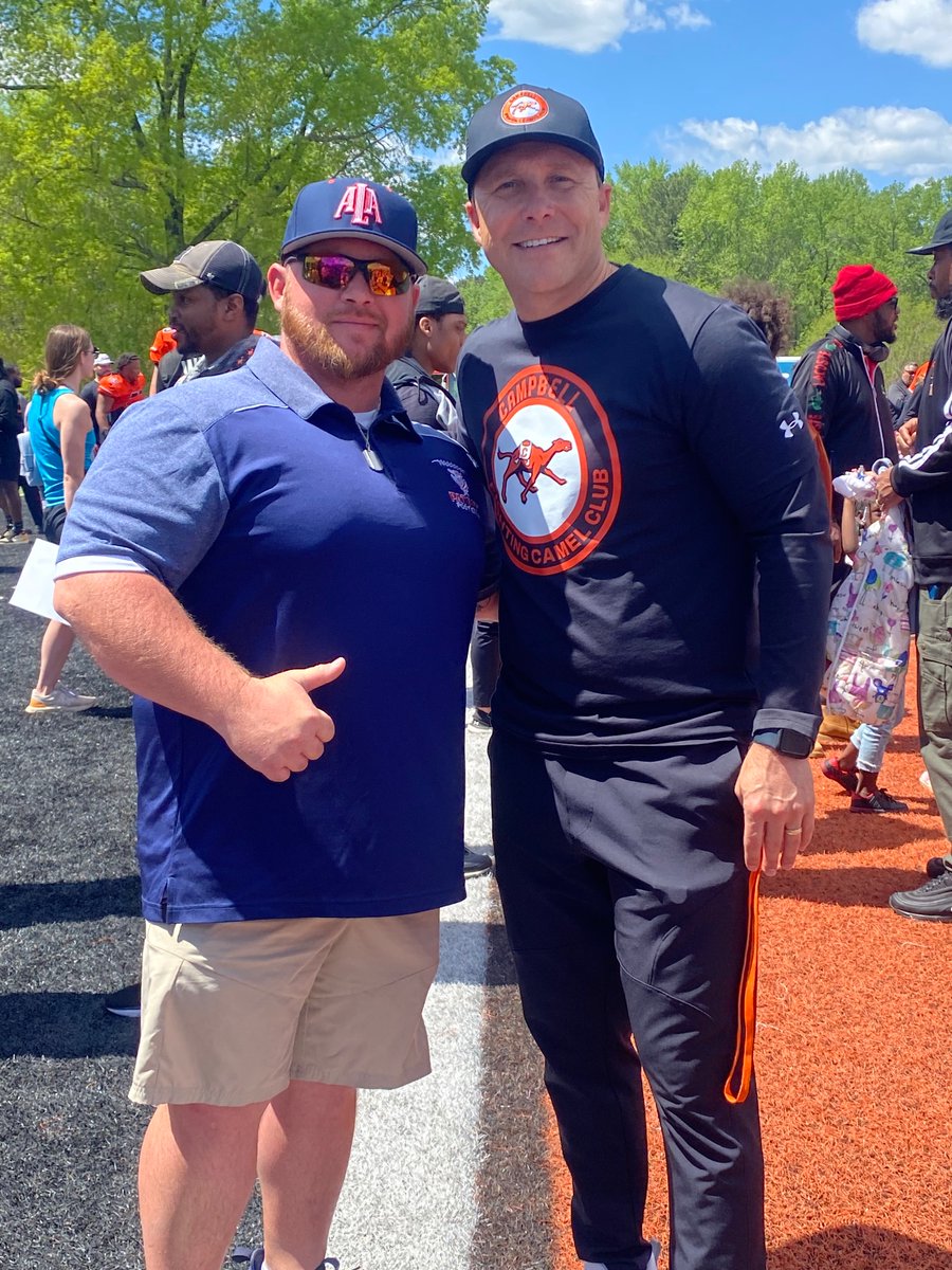 ALAJohnstonFB's tweet photo. Big thanks to @GoCamelsFB for allowing us to be a part of their spring game activities today. Also thanks to @Coach_BHarris for taking the time to speak with me directly about our program. Was a Great Day for ALA! #wewill #alajfootball #SpringGame #campbellfootball https://t.co/beEIlZWSMt