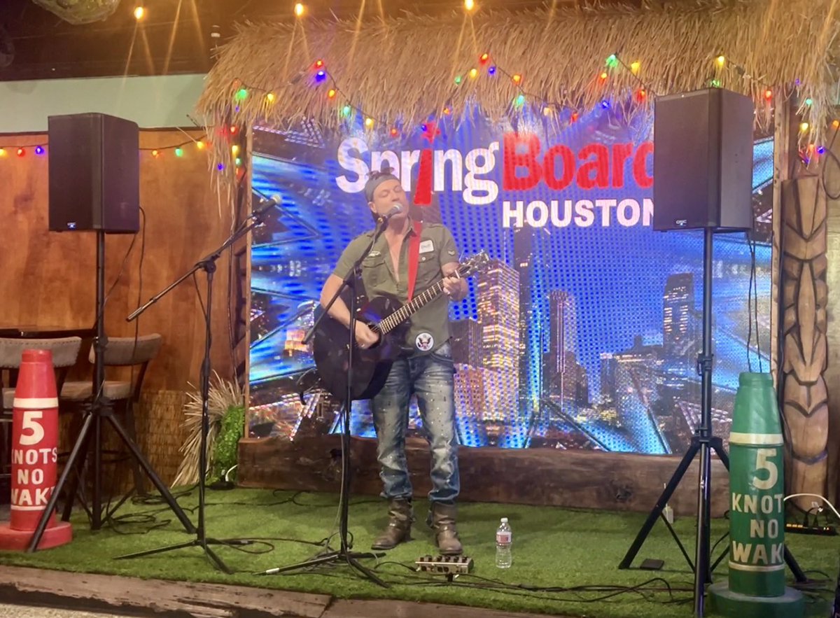 Performance at #SpringBoardHouston at #CocosOnTheCanal.