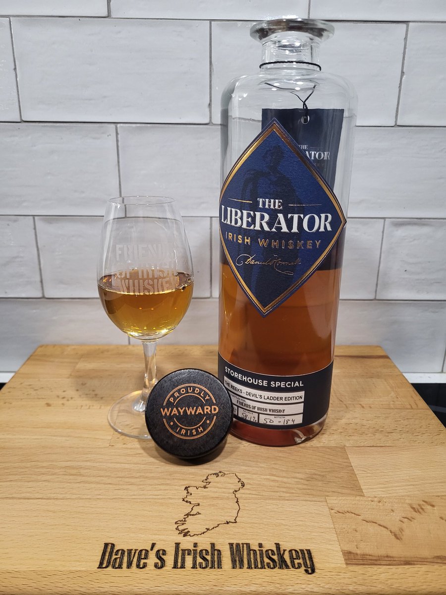 I was very lucky to get my hands on a bottle of this @LiberatorIrish bottled for Facebook community, Friends of Irish Whiskey. Seriously good whiskey! Do @wayward_irish do any bad whiskeys? No!!!