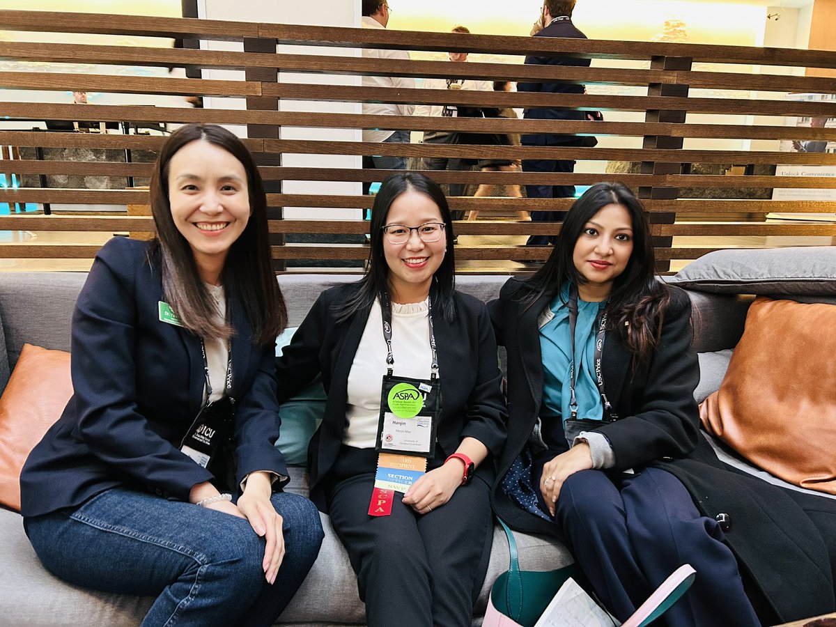 Catching up <a href="/ijpa2022/">IJPA</a> crew… <a href="/HanjinMao/">Hanjin Mao</a> Kelly ..@Elain_Yi_Lu you are being missed. <a href="/ASPANational/">ASPA National</a> #ASPA2024