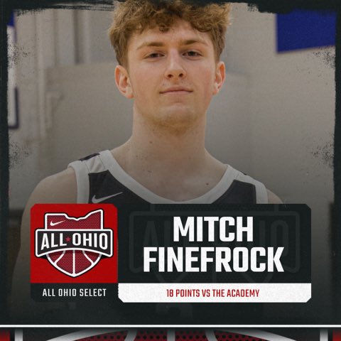 Mitch Finefrock was on fire today hitting 10 3s in 2 wins. Ohio’s top 3 point shooter averaged 19 points on the day. ⁦@Allohioselect⁩