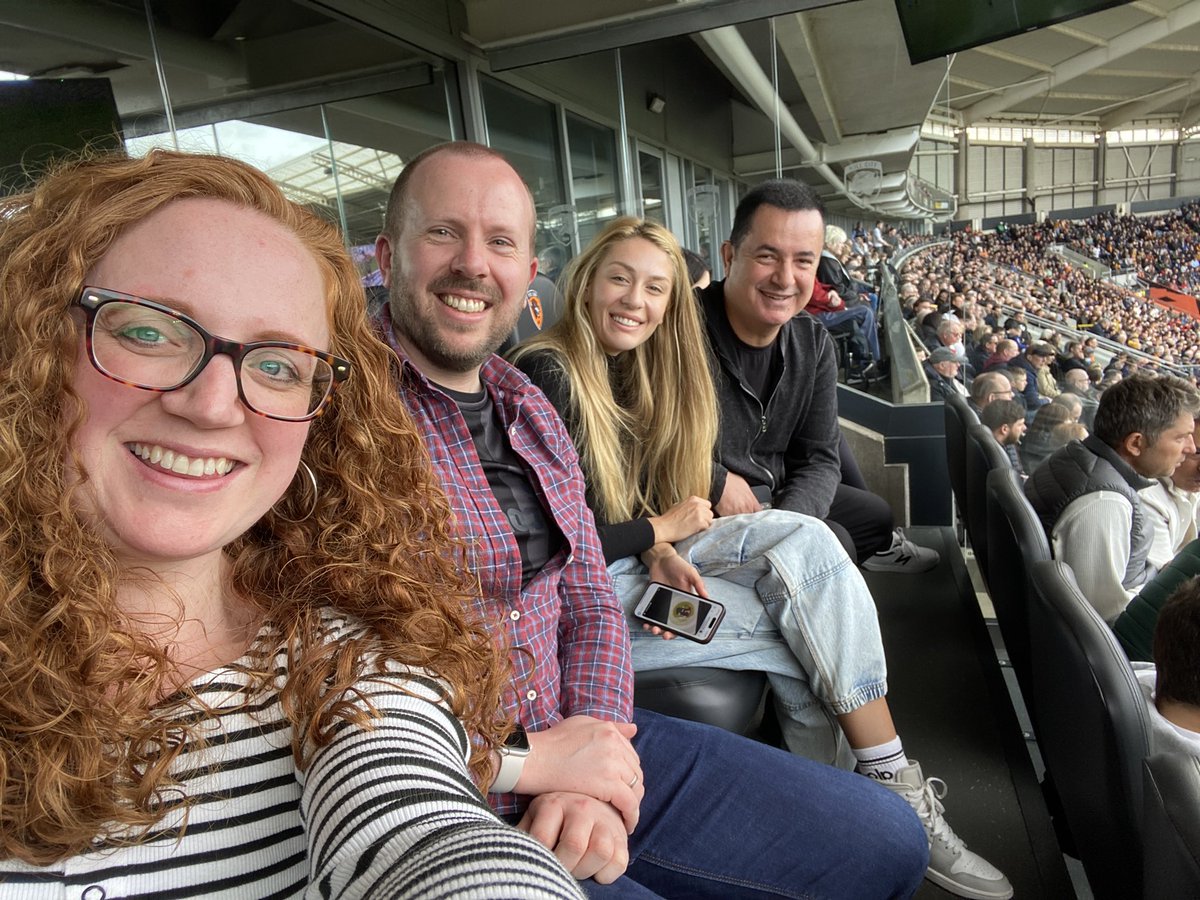 We cannot believe today, WHAT an experience and one we’ll be telling our future little Tiger all about! The unbelievable kindness and generosity of @acunilicali, Cagla and the rest of the team @HullCity We are so grateful for all the warmth we were shown. What a day! #hcafc 🧡🖤