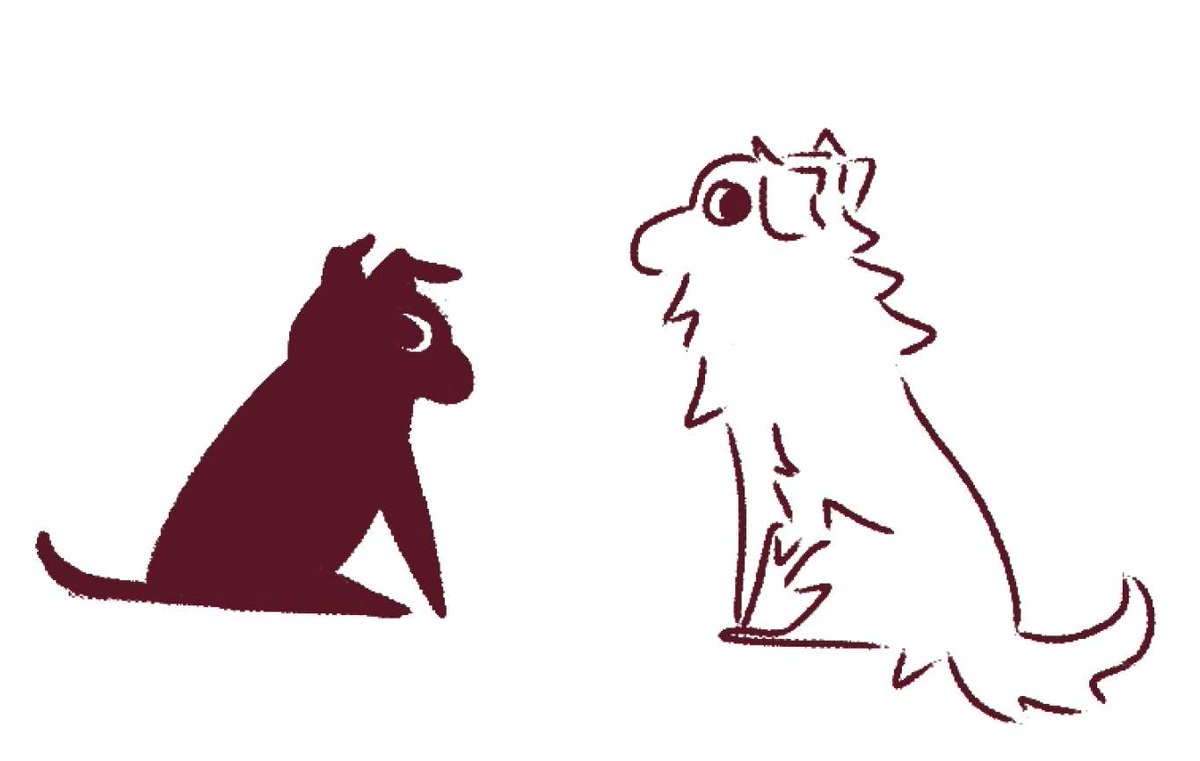 Pleased to announce that both of my dogs are masters at side eyeing so here is an artists interpretation of a common occurrence of being judged by both of them after walking out of the bathroom