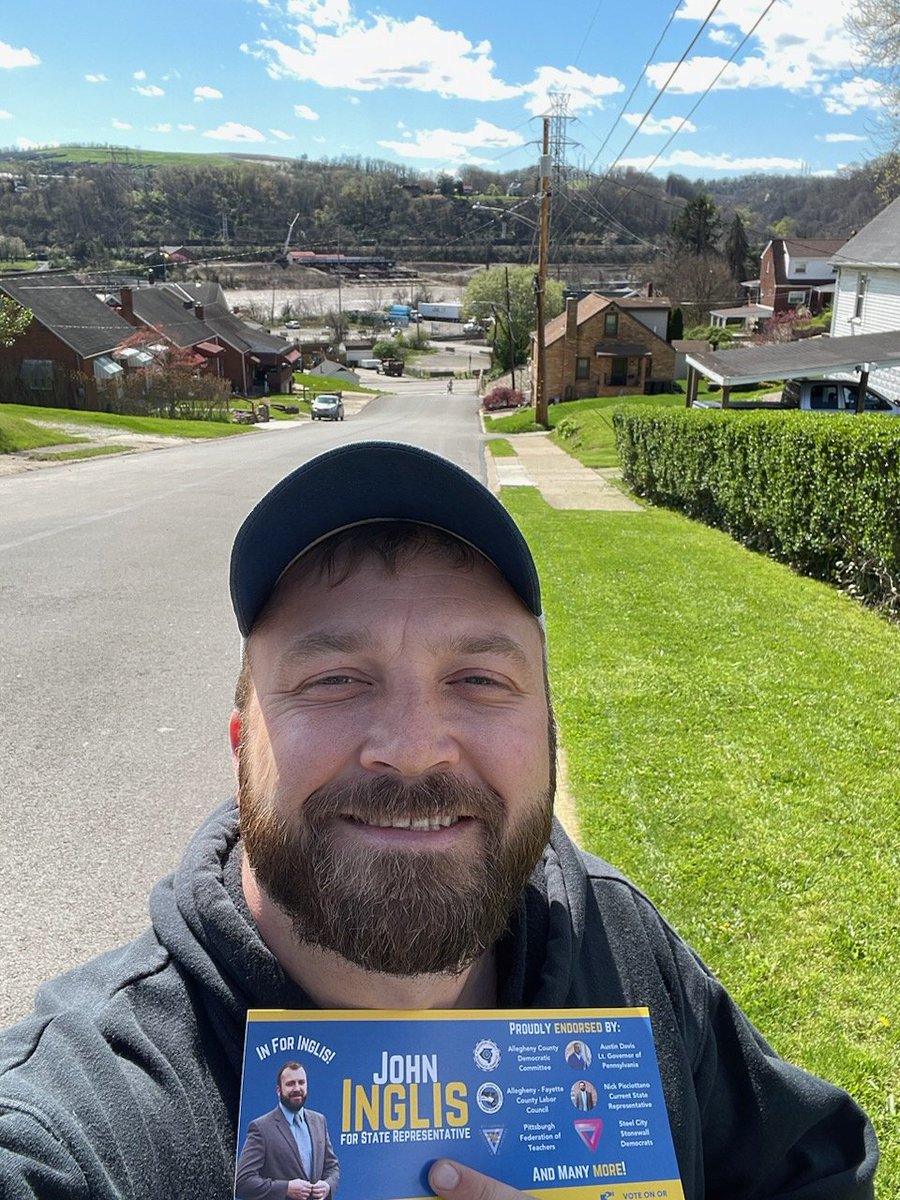 We certainly deserved this beautiful Saturday after all that rain. I'm very happy to be spending it meeting voters in Glassport and Whitehall! If you see me walking along, make sure to stop and say hi!