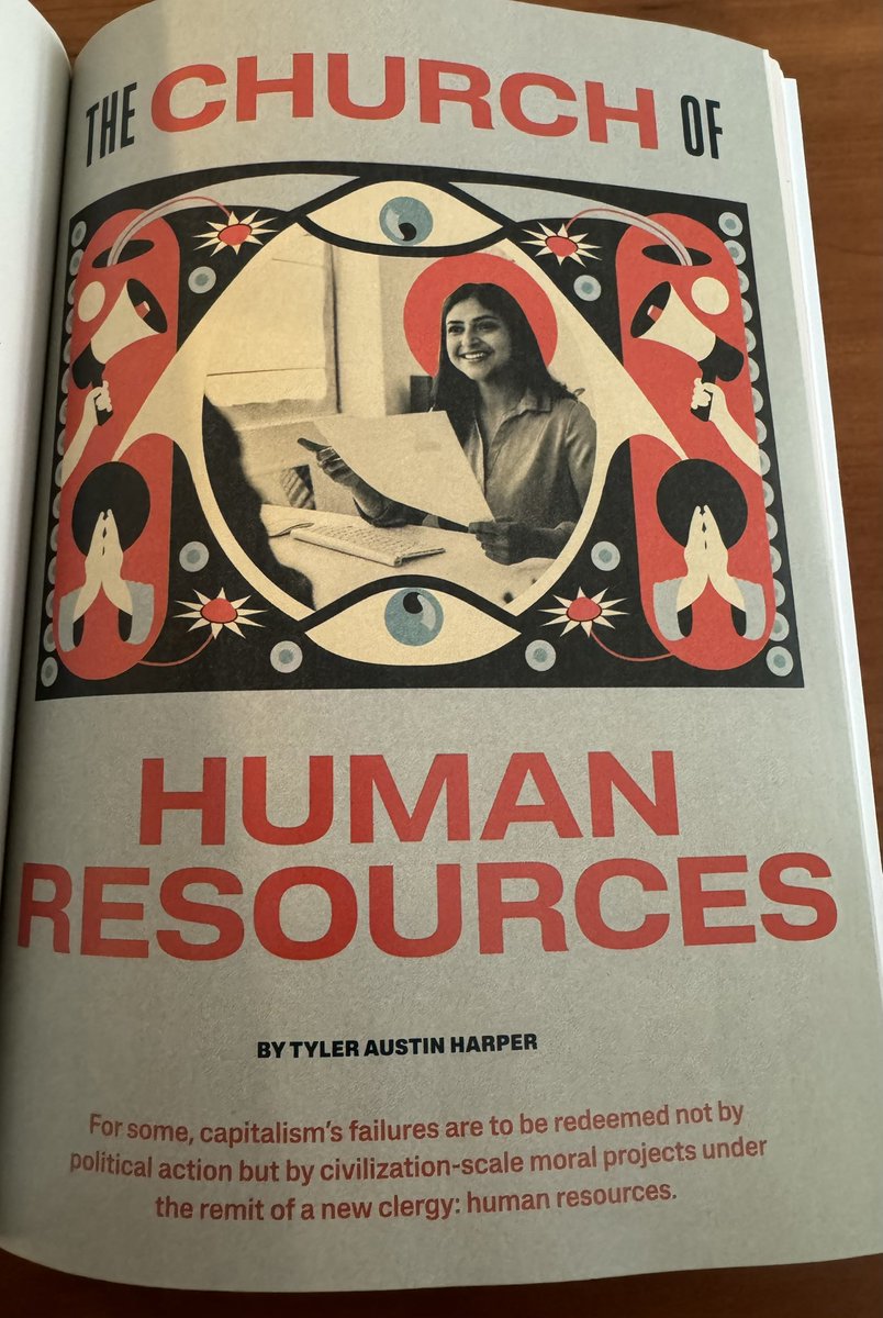 Exciting delivery in the mail today! Stoked to have a feature on the cult that is the Human Resources profession, with a healthy dose of Alvin Gouldner, Luc Boltanski and Eve Chiapello thrown in. Also it’s very rad that we have a widely-read socialist mag so subscribe folks!