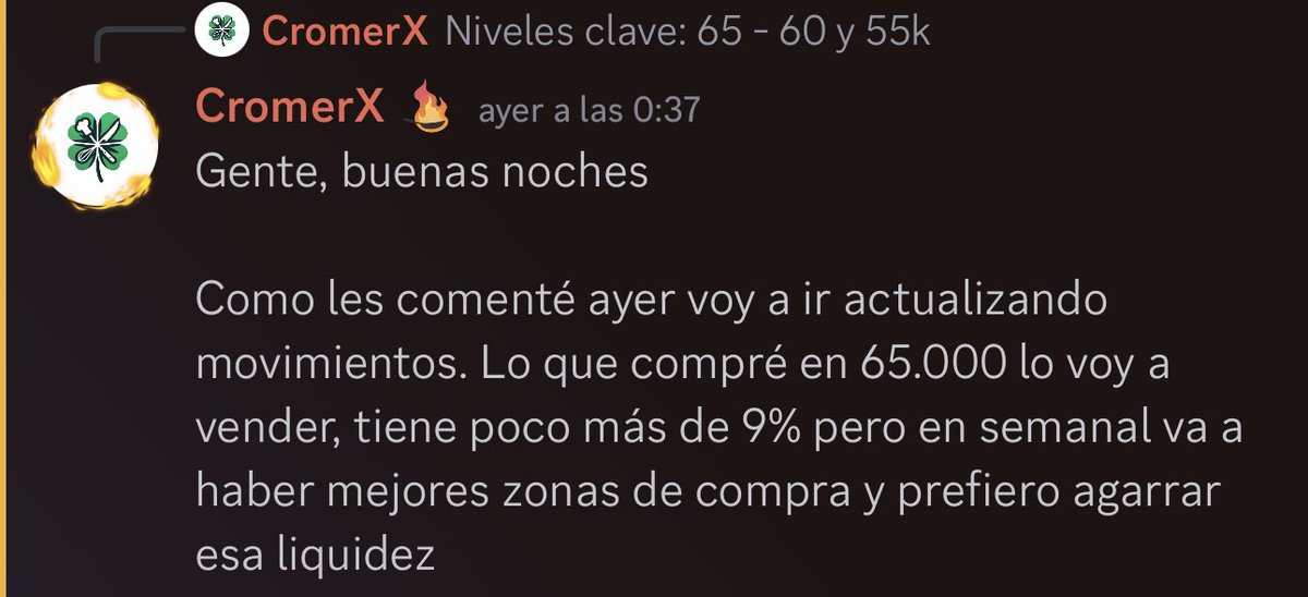 🍀 Venta $BTC en $71.000 con profit de 9,x% spot 

Precio actual 62.4k

No pasaron ni 24hs

Data gratis en <a href="/LaCocinaCrypto/">La Cocina 👨🏻‍🍳</a>