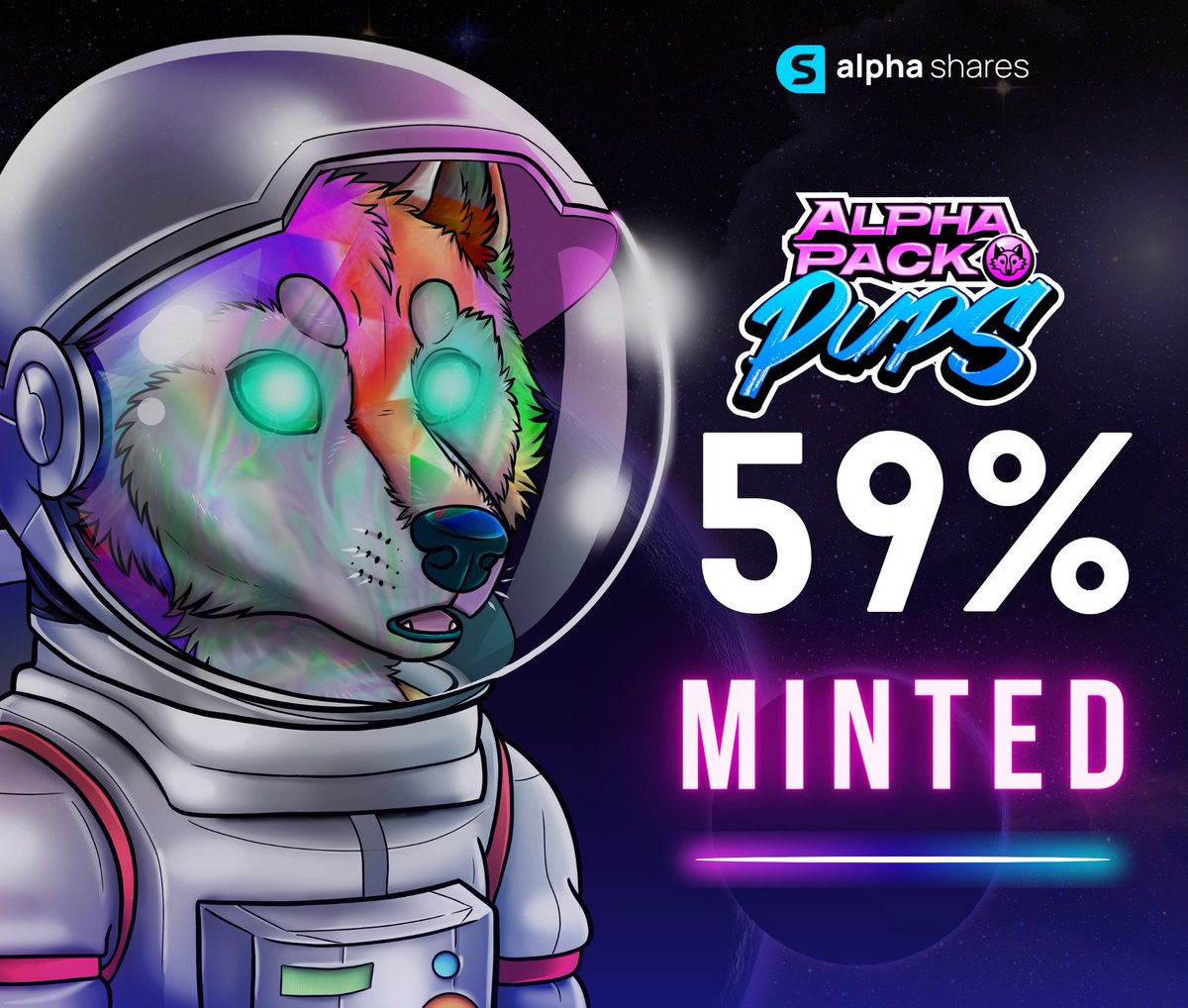 Nearly 60% Minted Out!🤯 Let's go! We're currently 59% minted after airdropping all presale mints onto the ETH chain. Have you gotten your mint in yet? There are only 900 NFTs remaining. Big news coming on Monday for this collection. Don't miss out. Mint Below:…