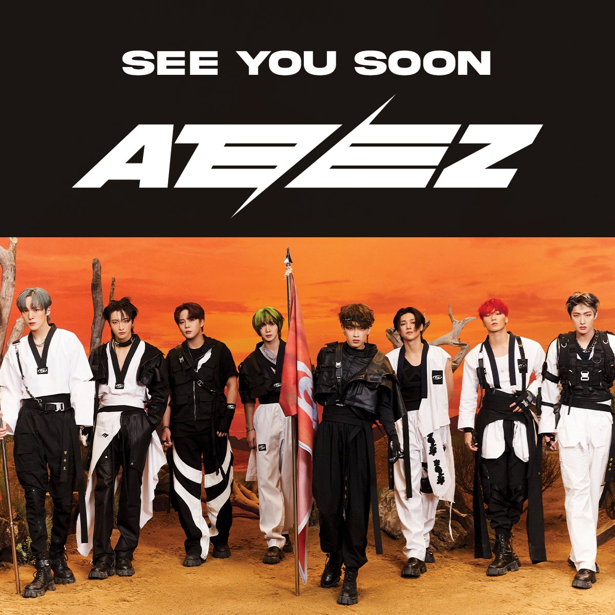 [📢 - WORLD TOUR]

COMING SOON 

Plusieurs salles et stades Américains ont partagés aujourd'hui de simples tweets comportant le lien #ATEEZ Live ainsi qu'une image de teasing. 

🔗 ateezlive.com

Les annonces de la suite du World Tour vont sûrement s'enchaîner après