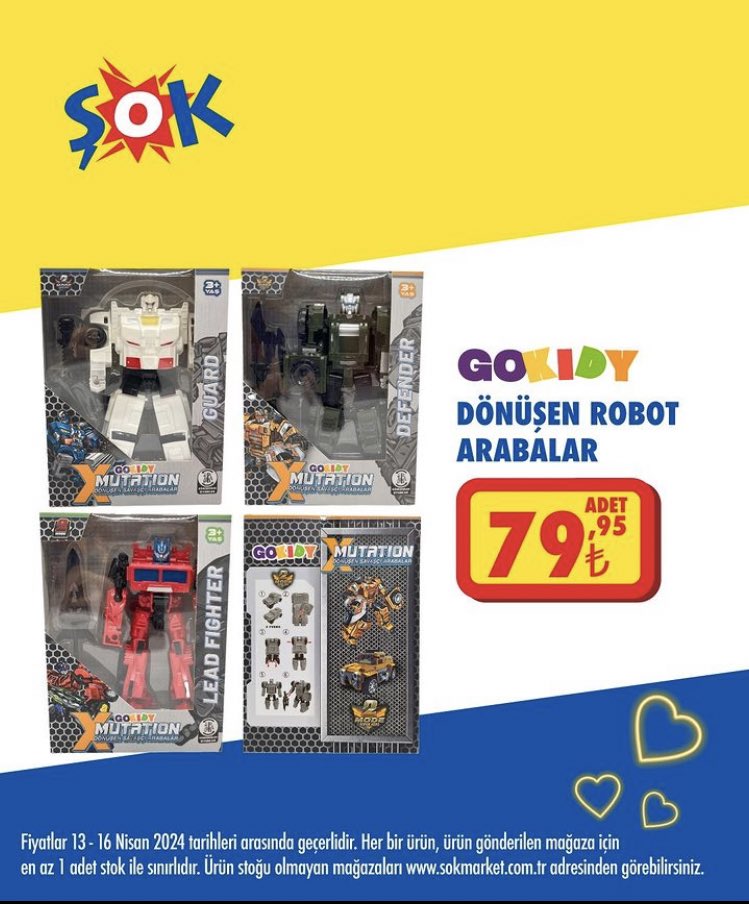 Bayram harçlıklarını biriktiren oğlum bi hevesle gittiği şok markete hayal kırıklığı ile döndü. Muğla’nın Datça ilçesindeki şok market şubelerine bu oyuncaktan göndermemişsiniz. Ürünlerinizin reklamları sadece kandırmaca hayal kırıklığı 

#şokmarket #şokmüşterihizmetleri