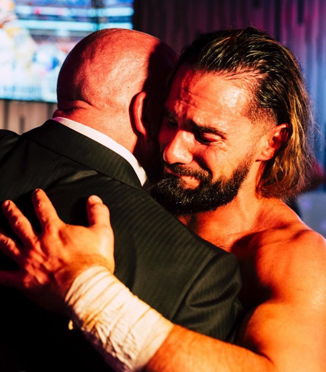 This picture hits so hard. 🥹 Seth Rollins was the unsung hero of #WrestleMania. Being a workhorse world champ doesn’t make him truly great… Losing twice on the grand stage does. Look at what he did for Drew, for Rock, for Roman & for Cody Rhodes. No one quite like him ❤️