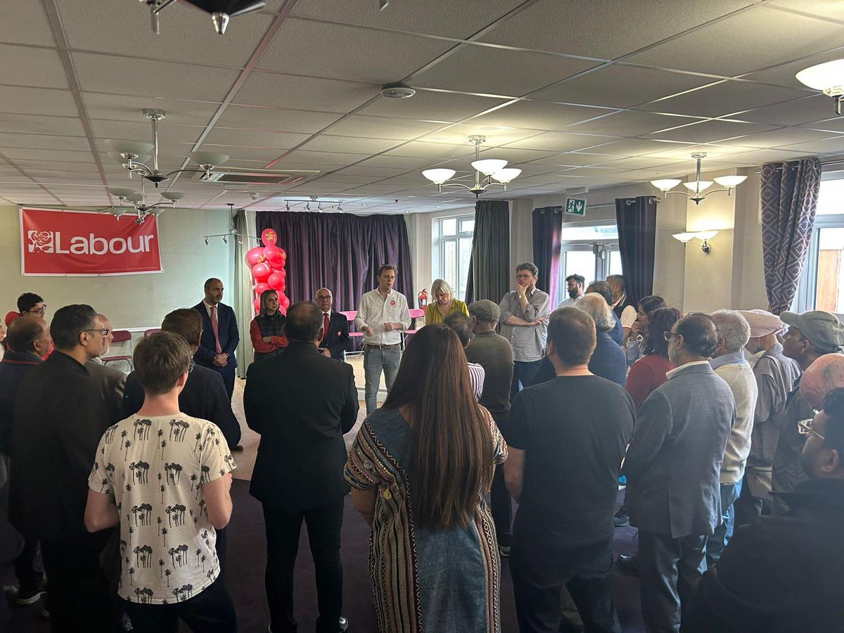 A Saturday full of support for @UKLabour @SadiqKhan and @BassamMahfouz across Southall Broadway and Southall West, launching our new office and the sun shining.