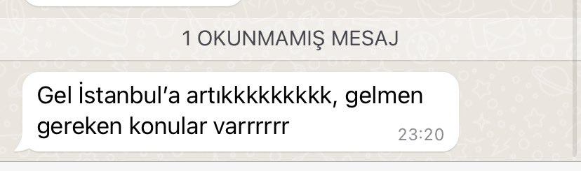 İstanbul’dan çıkalı daha bir gün olmuştur 🫣