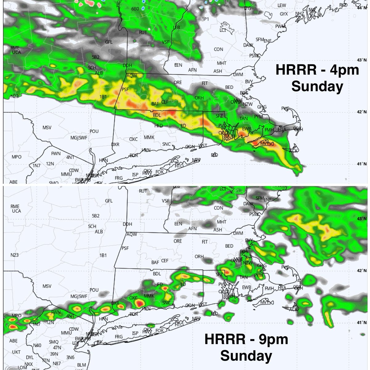 Strong to severe thunderstorm threat pushing into western SNE tomorrow.