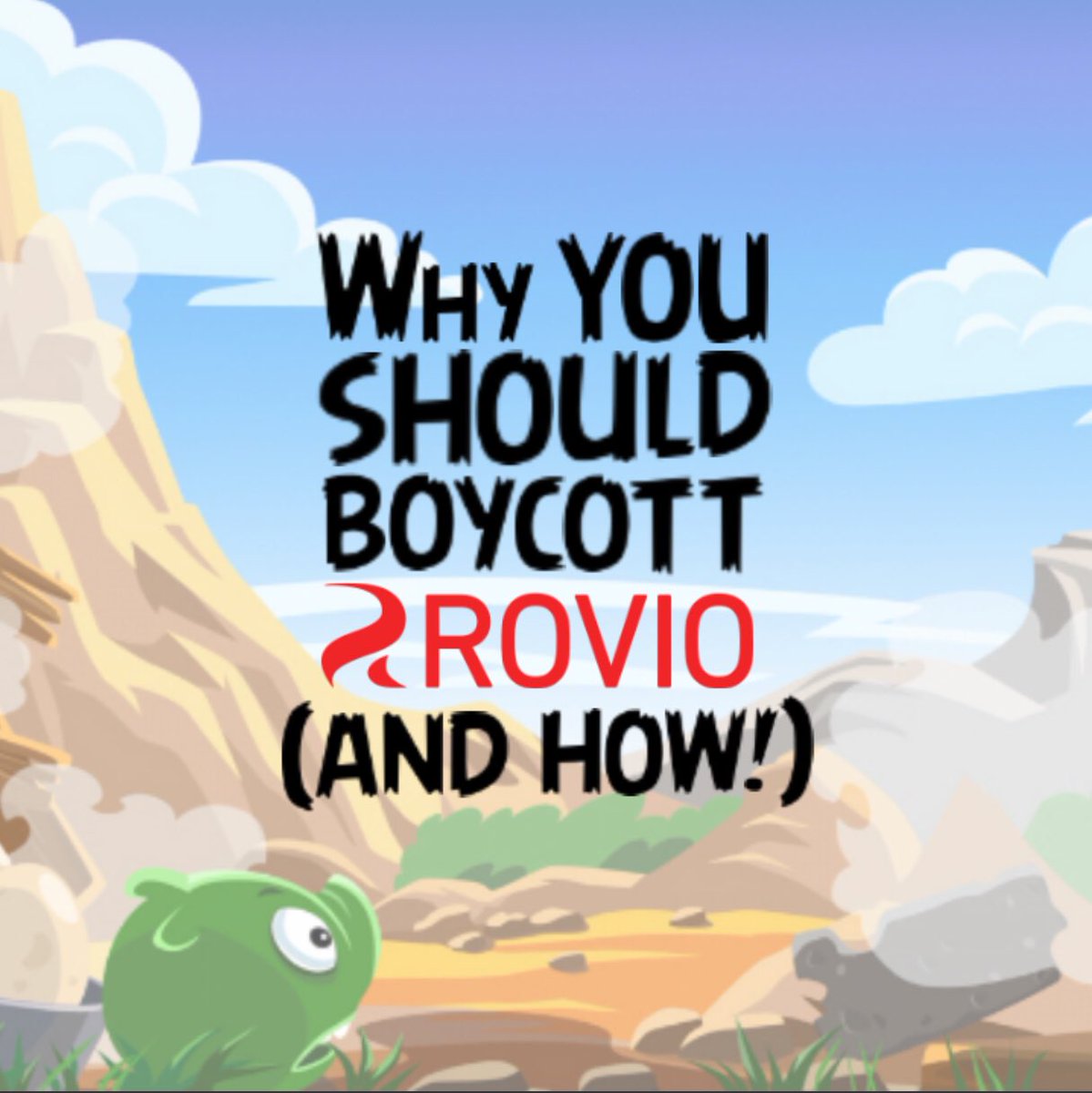 Why you should boycott Rovio (and how!!) (A THREAD🧵) (PLEASEEEE LIKE + RETWEET TO SPREAD!!!!!!)i