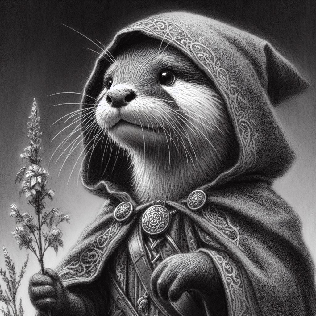 ilusqui's tweet photo. *Sir Ozias* - new addition to the Otterstone Prophecy series. Sir Odell joins Lady Rose on her quest 🦦 🦦 

Sir Ozias (left)
Lady rose (right) https://t.co/FQekxHcnPA