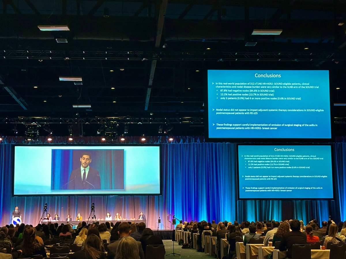 #ASBRS24 stars: the #SOUND trial! 🤩 Mentioned and extensively discussed in multiple scientific and plenary sessions! 👏🏻👏🏻👏🏻 A big round of applause to our @EUBREAST family members, Dr. Oreste Gentilini and Dr. Rosa Di Micco, and the #SOUND team for this landmark trial!