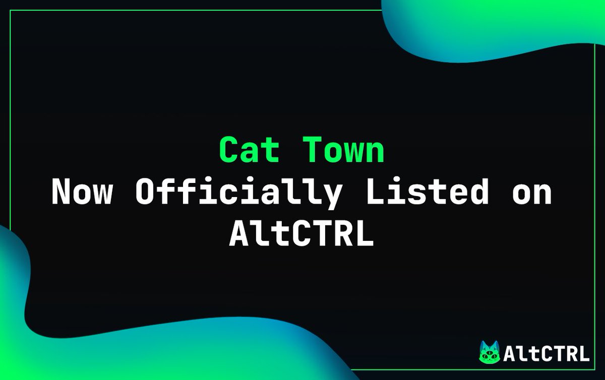 Cat Town is now officially listed on the AltCTRL #SaFu Token List! @CatTownBase cat.town 0x64cc19a52f4d631ef5be07947caba14ae00c52eb