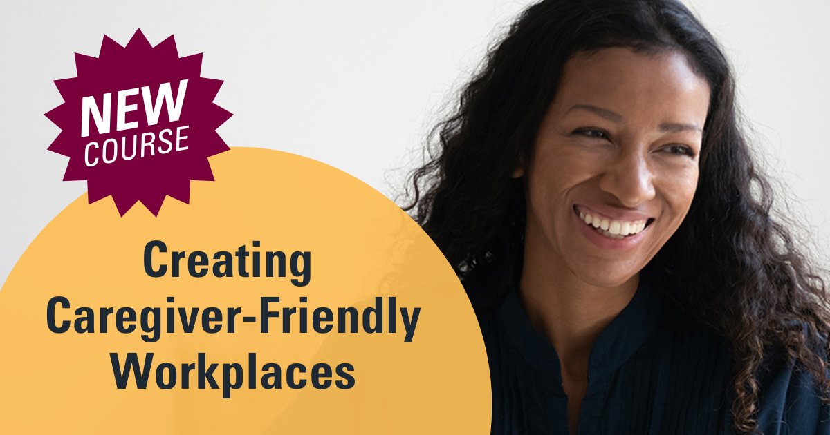 Many caregivers balance work with care responsibilities. @cfwpmcmaster's new online course - Creating Caregiver-Friendly Workplaces - teaches practical strategies for supporting caregivers in the workplace. bit.ly/3Jkwkd7 #CdnCaregiving