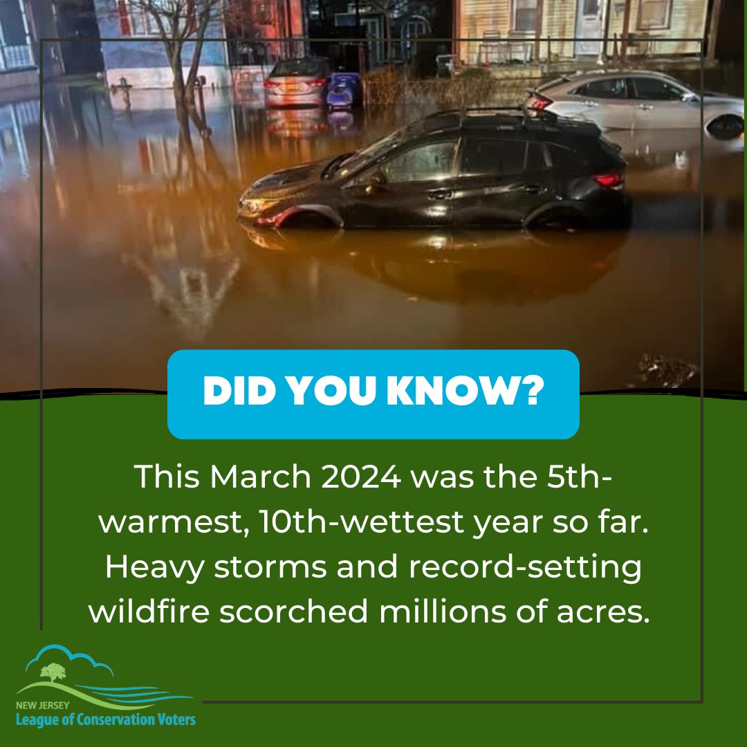 #DYK: This March 2024 was the fifth-warmest, tenth-wettest year so far. Extreme weather events continue hitting communities across the state, and they will only worsen if we don’t act now. We need #ClimateAction noaa.gov/news/march-wra…