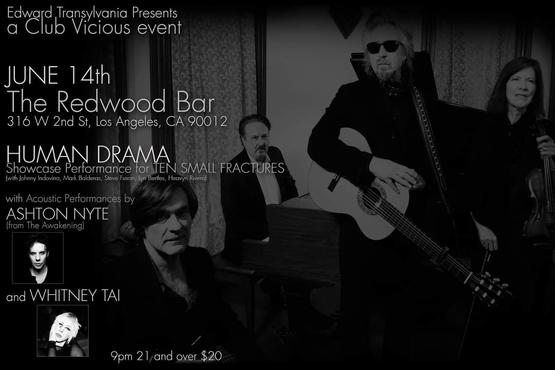 gothic_redhead's tweet photo. Don't miss #HumanDrama live at The Redwood Bar June 14th in Los Angeles! 🎶🎵💙🎵🎶🎵🎶💙 https://t.co/IGxA2C0qnO