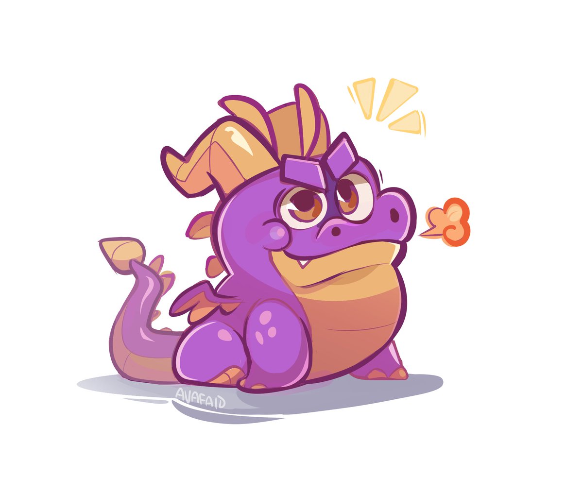 Avafaid's tweet image. Wasn't there a cheat in the OG Spyro that made him just an utter rotund son of a bastard?