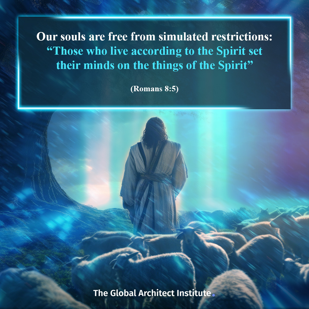 TheGlobalArchit's tweet photo. Our souls are free from simulated restrictions: “Those who live according to the Spirit set their minds on the things of the Spirit” (Romans 8:5)
#CreationScience #SimulationCreationism https://t.co/yBCWG03dO7