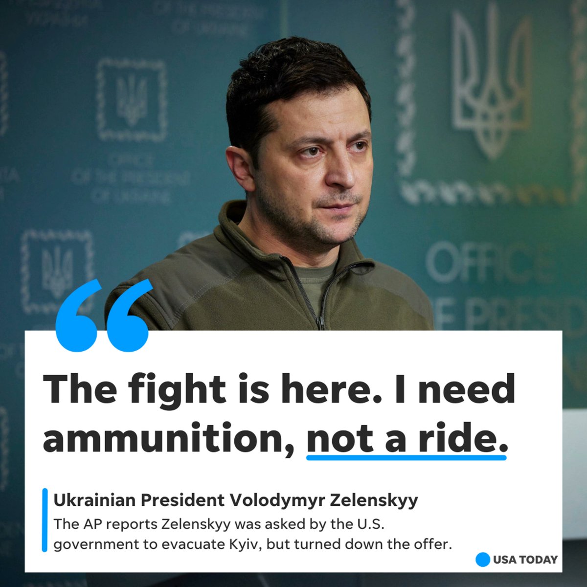 ailinon80's tweet photo. @galluzzilucio Tanto per sbloccare un ricordo:
i need ammunition not a ride
#ZelenskyyWarHero ๐๐ https://t.co/erM7UrqeaM