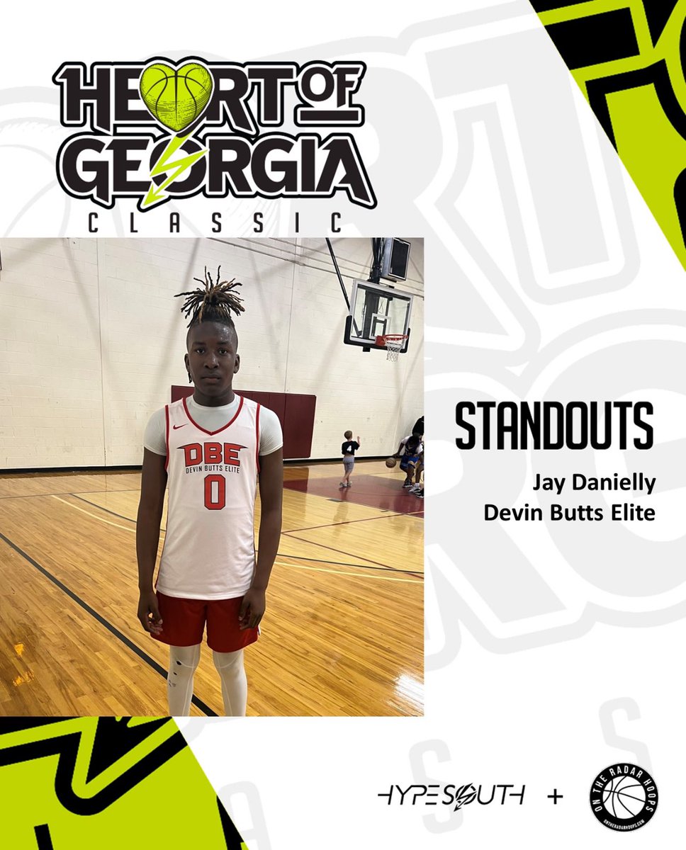 @HypesouthMedia + @ontheradarhoops 𝗛𝗲𝗮𝗿𝘁 𝗼𝗳 𝗚𝗲𝗼𝗿𝗴𝗶𝗮 𝗖𝗹𝗮𝘀𝘀𝗶𝗰 💥 Standout Jay Danielly (Devin Butts Elite) bruised his way to a 24 point, 11 rebound performance. A good looking physical post player for DBE.