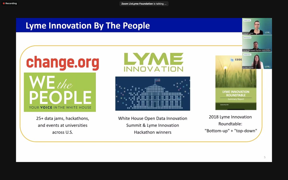 Dr. @khoney has done so much to move the needle forward for Lyme innovation. She reminds us that we the people can make change!