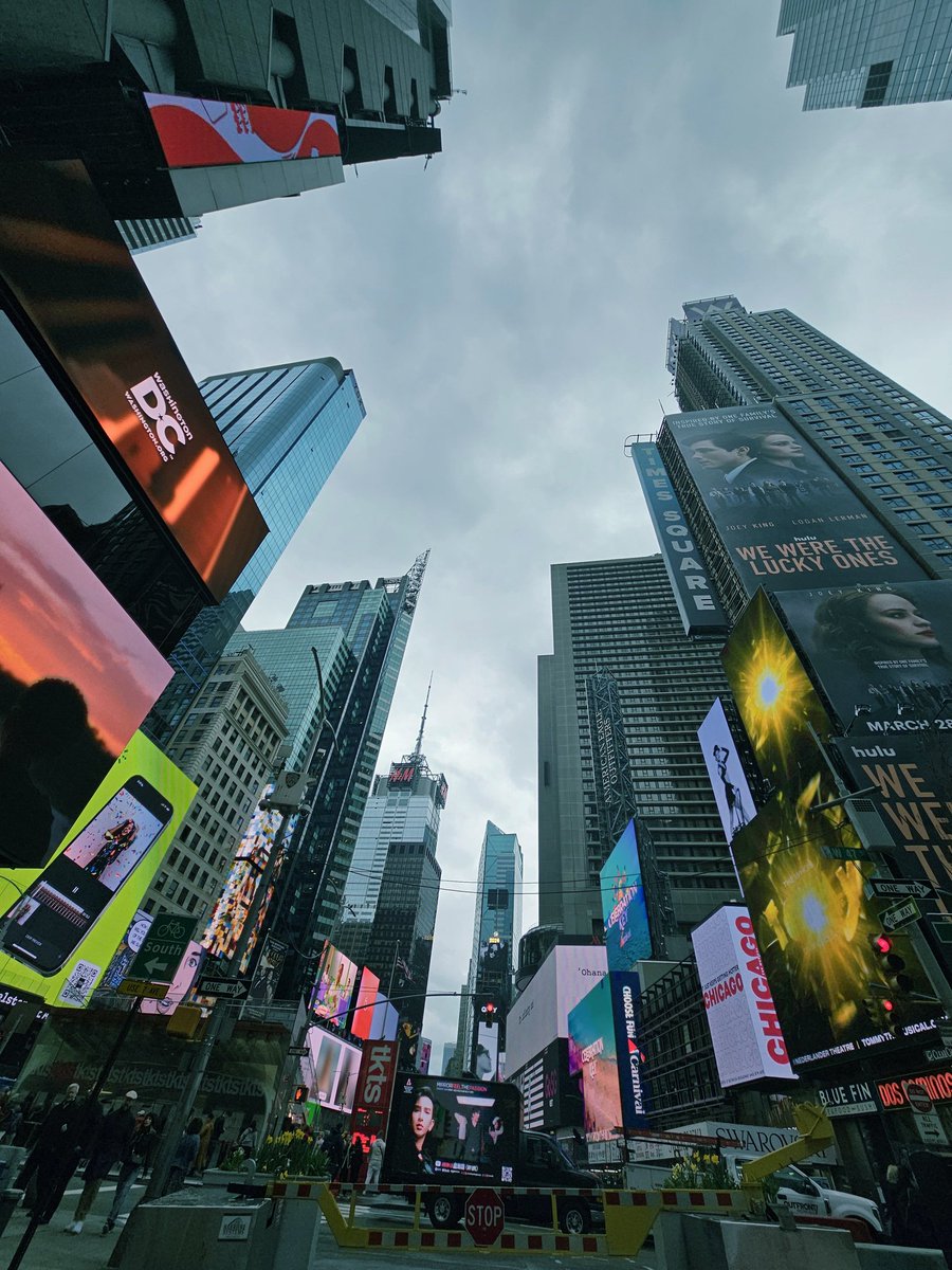 As it is written on the pic We are the lucky ones So amazing to stay at Times Square for the week. 😊 #timessquare #newyork #justarrived #broadway #nyc #usa #unitedstates #lucky #trip #travel