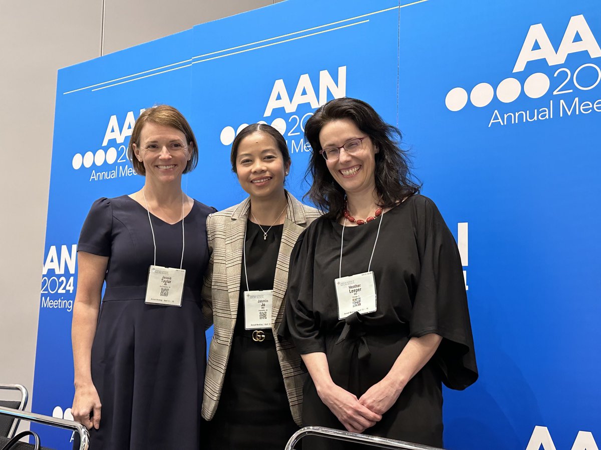 3 superstar women kicking off the Neuro-oncology education offerings at #AANAM ⁦with Core Principles of Brain Tumors: ⁦@JennieWTaylor⁩ ⁦@JasminJoMD⁩ and Heather Leeper.