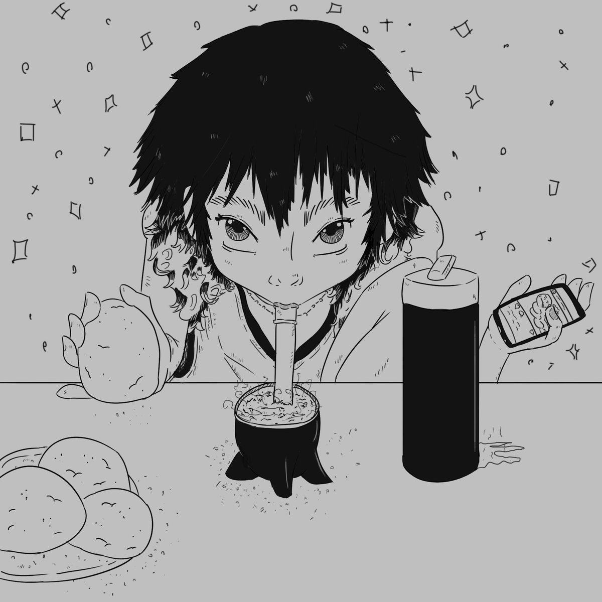 CapiSinEspacio's tweet image. Y un dia, volvi a dibujar.
⭐❤️Tarde de mate y torta frita ❤️⭐