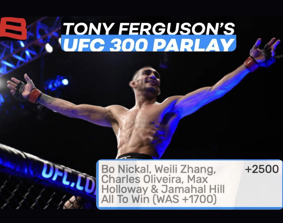 Check out my parlay bit.ly/3UfN4Zl for tonight's UFC300, head over to Bovada.lv & place your bets #BovadaPartner