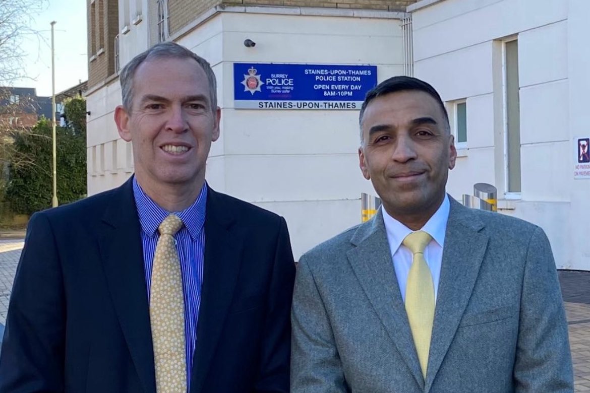 'There must be an election coming. The Conservatives have suddenly appeared in Sunbury & Staines today in force. Liberal Democrats, like Paul Kennedy, work for their communities all year round.'